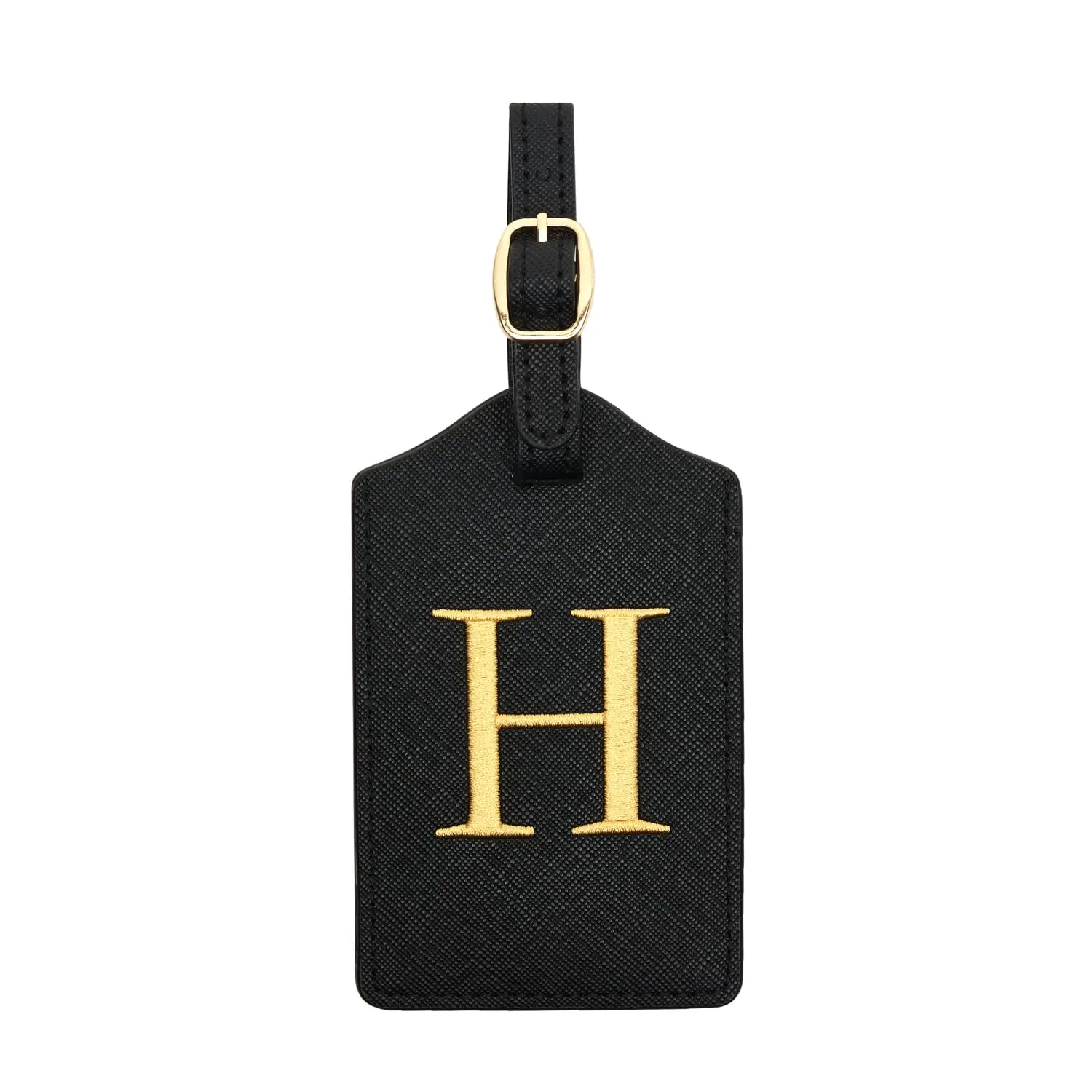 Enhanced PU Leather Luggage Tag with Privacy Cover & Name Card Slot