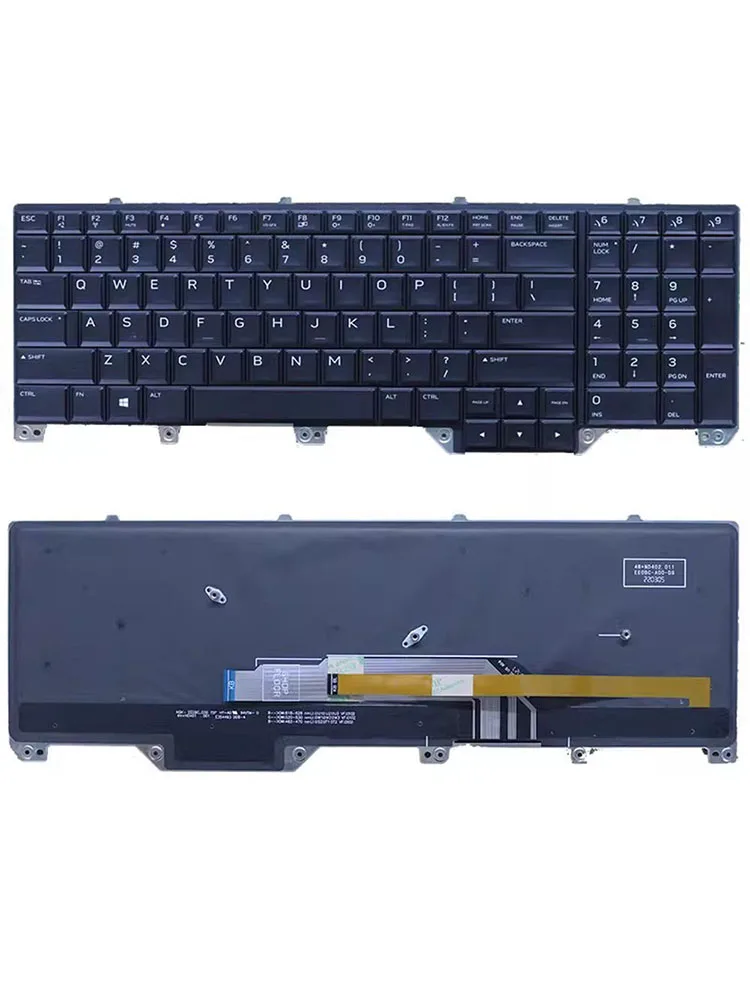 

100% New Original US Keyboard For DELL Alienware 17R4 17R5 P31E 0WN4Y PK131QB1A00 V155725AS1 NSK-EE0BC 01 English RGB Backlit