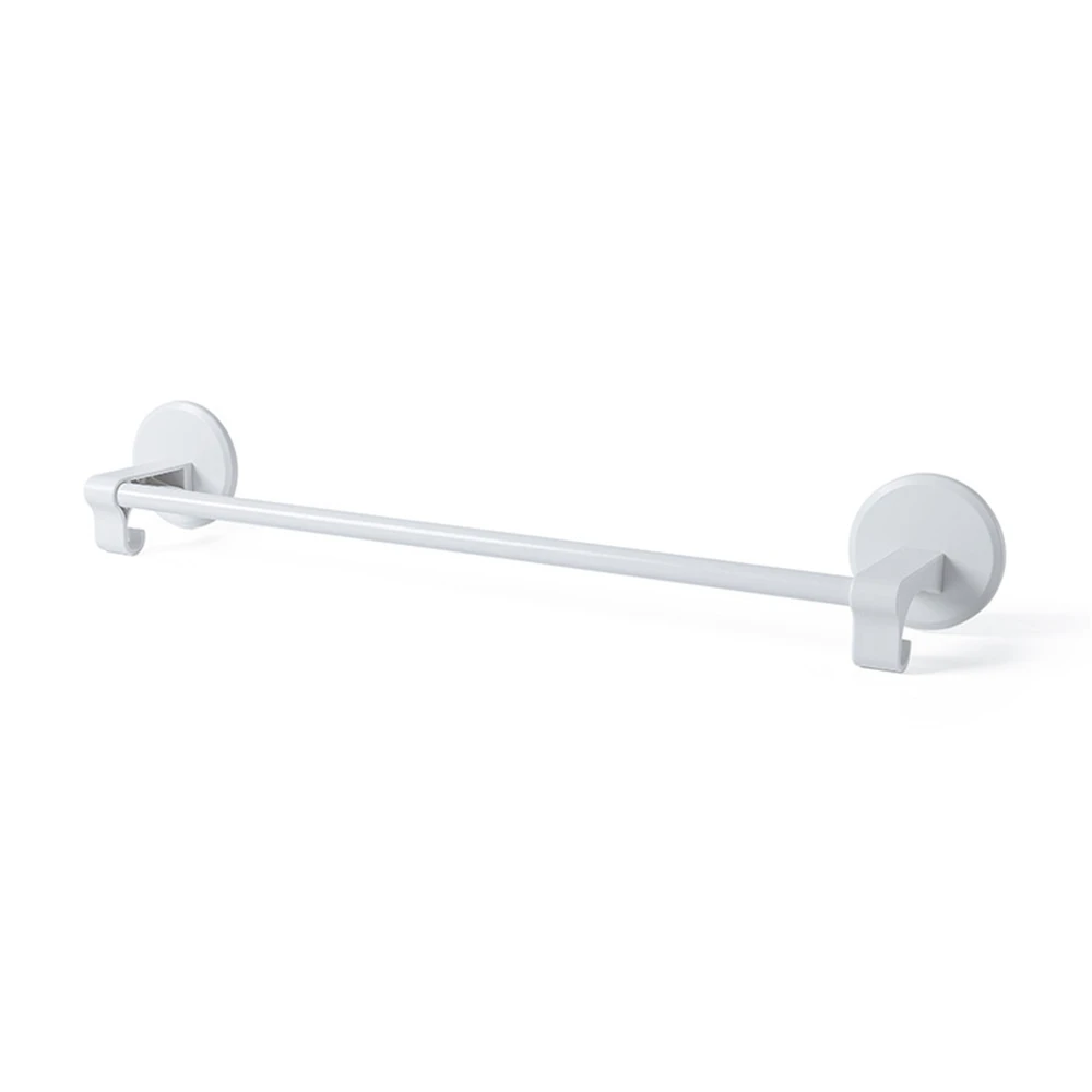 3PCS Storage Rack Bath Towel Storage Multifunction No Punching Solid Shelf Rod Abs No Trace Bathroom Towel Rack