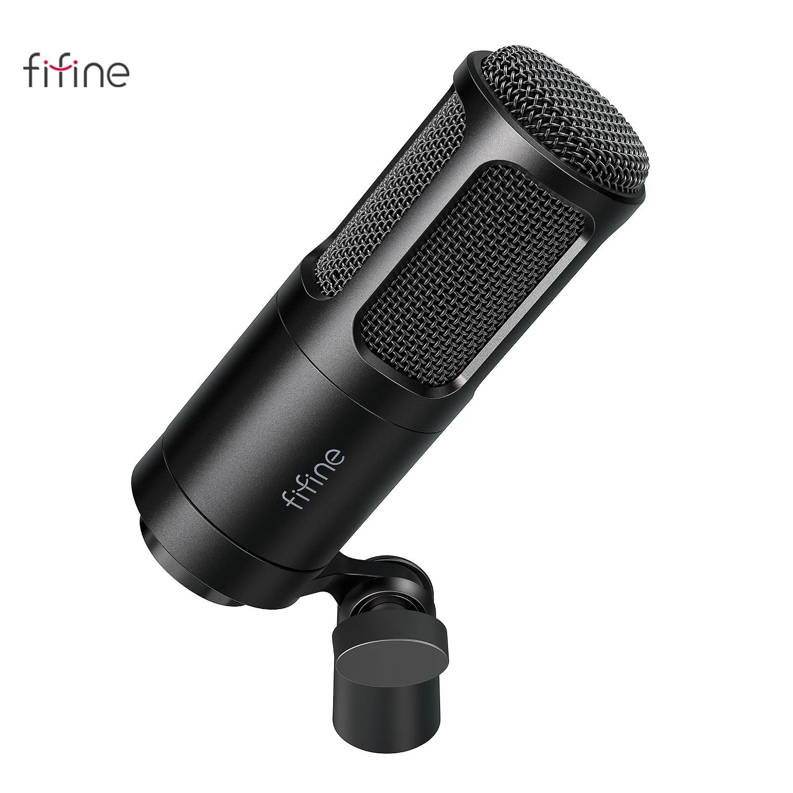 FIFINEXLR Microfone Dinâmico com Padrão Cardióide, Vocal Podcast Mic