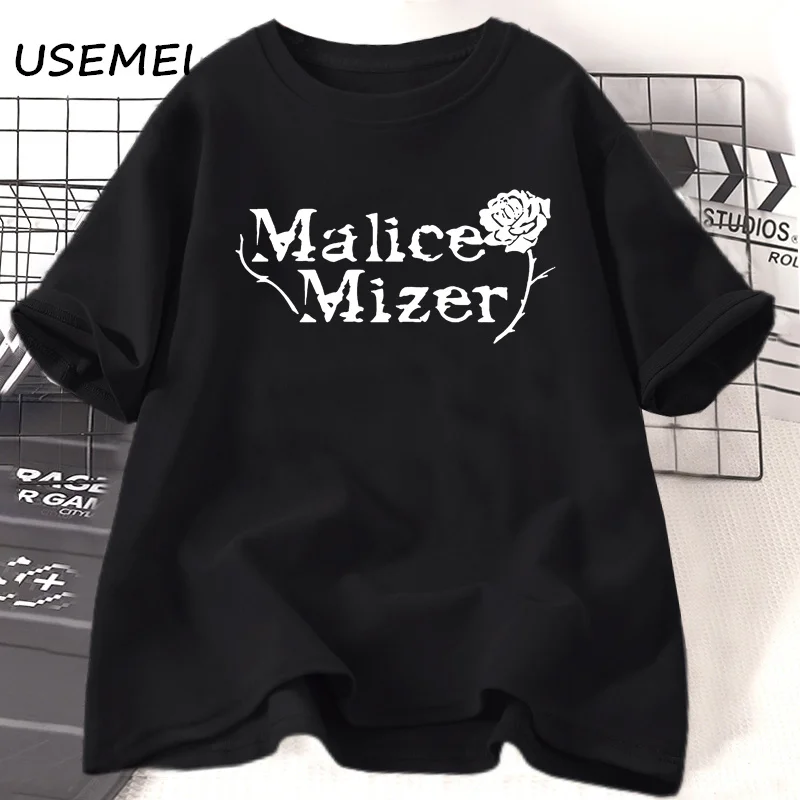 Malice Mizer Rose T-shirt Women Men Rock Music Graphic T Shirts