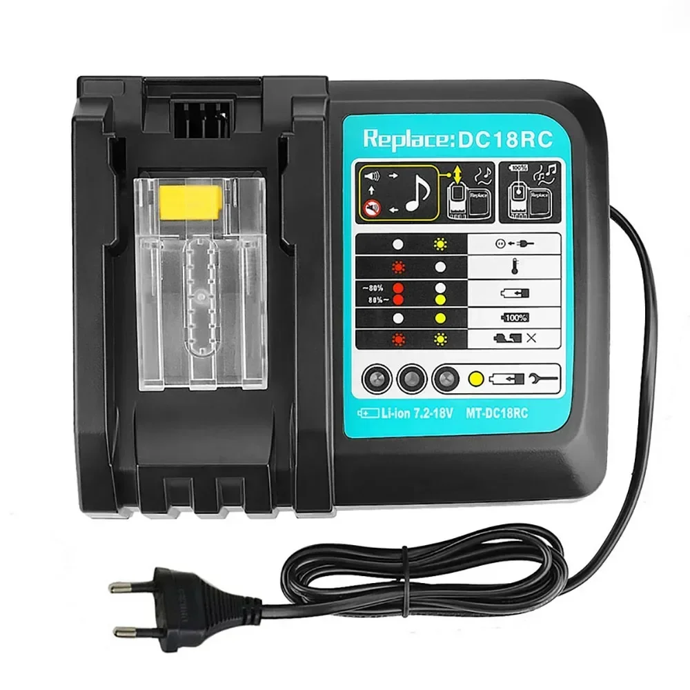 

NEW DC18RC Li-ion Battery Charger 3A Charging Current for Makita 14.4V 18V BL1830 Bl1430 DC18RC DC18RA Power tool 3A charger