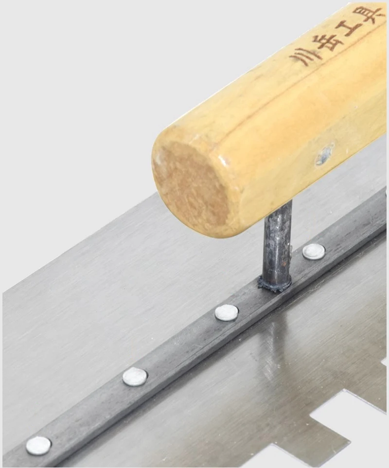 Tile Tools Manganese Steel Square Left Notched Trowel Notch Size 0.59X0.59 Masonry Wall Floor Tiling Installation plastering trowel grout trowel concrete trowel