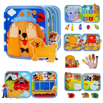 Montessori Busy Puzzle Book 1
