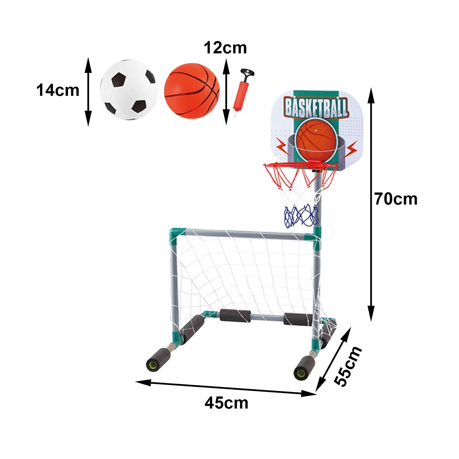 Pool Basketball Hoop Pool Soccer Float Toys Floating Basketball Game