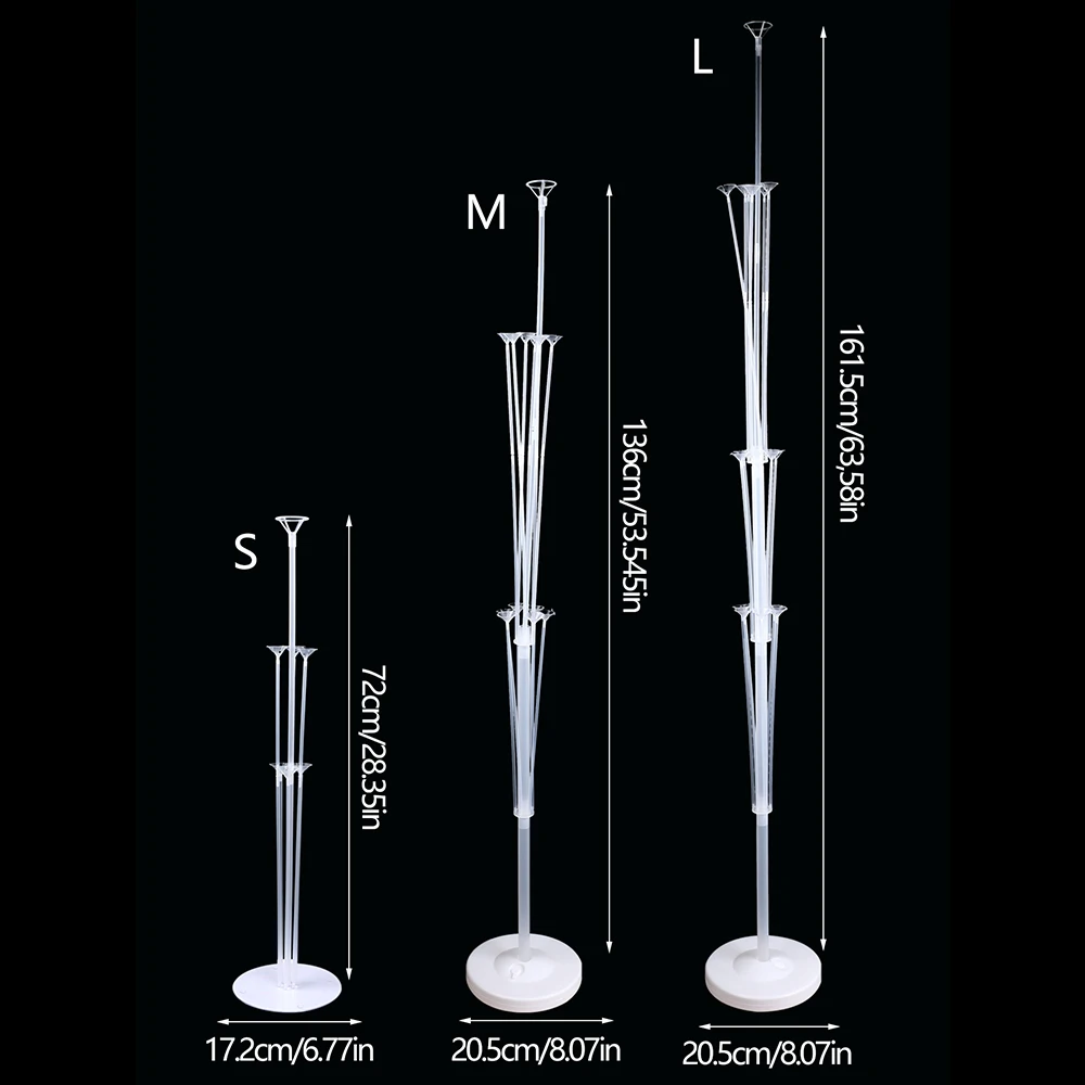 Balloon Stand Kit 70/130/160cm Balloon Stand With Base and Pole for Table Birthday Wedding Party Decoration