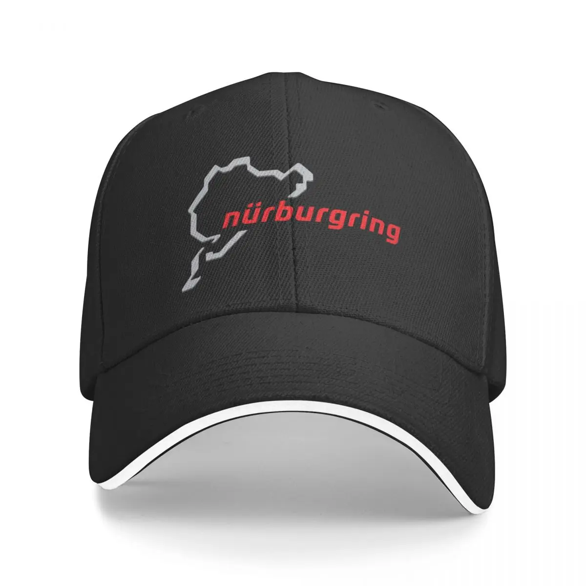 

New Nürburgring Gray / Red Baseball Cap New In Hat derby hat Snap Back Hat Man Cap Women's