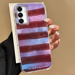 Colorful Striped Minimalist Phone Case Cover - Samsung A35 (Ybaowt172)