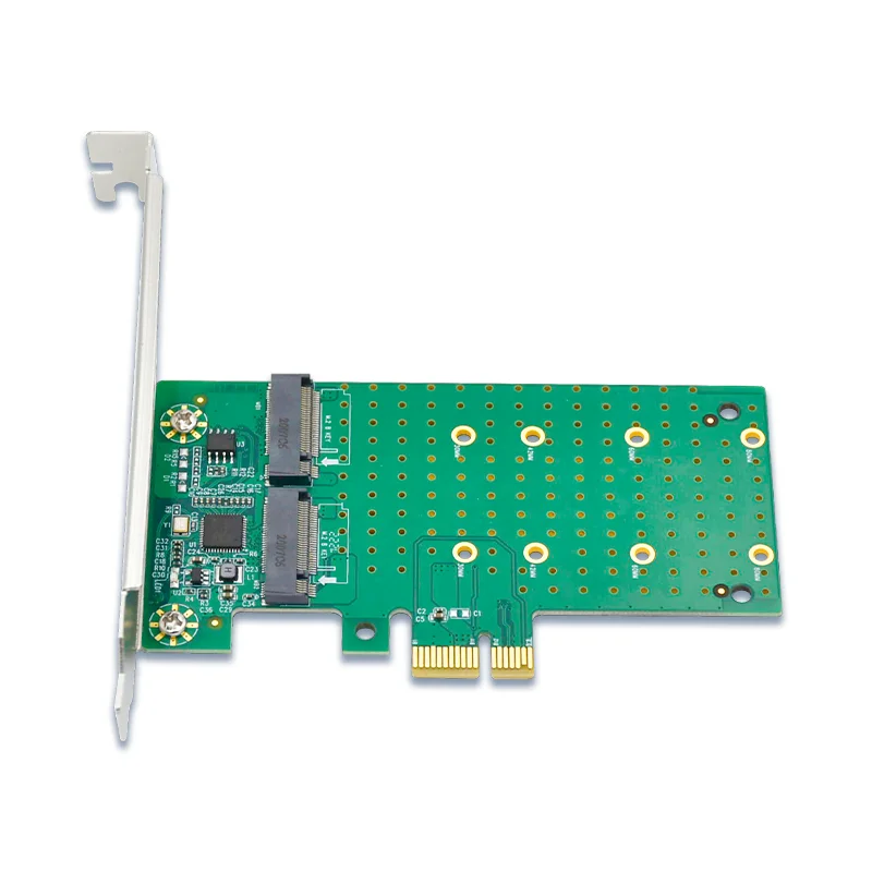 PCIe × 1 to 2 포트 M.2 RAID 카드
