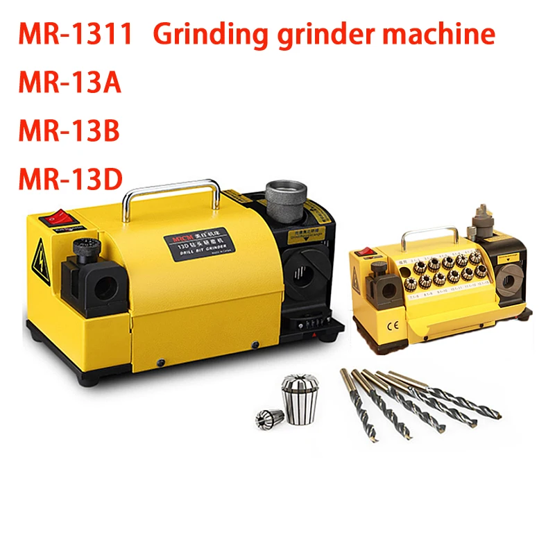 

Portable MRCM Drill Bit Grinder Sharpener Grinding Machine MR-13 3~13mm with CBN or SDC Wheel for HSS Material End Mill Grinder