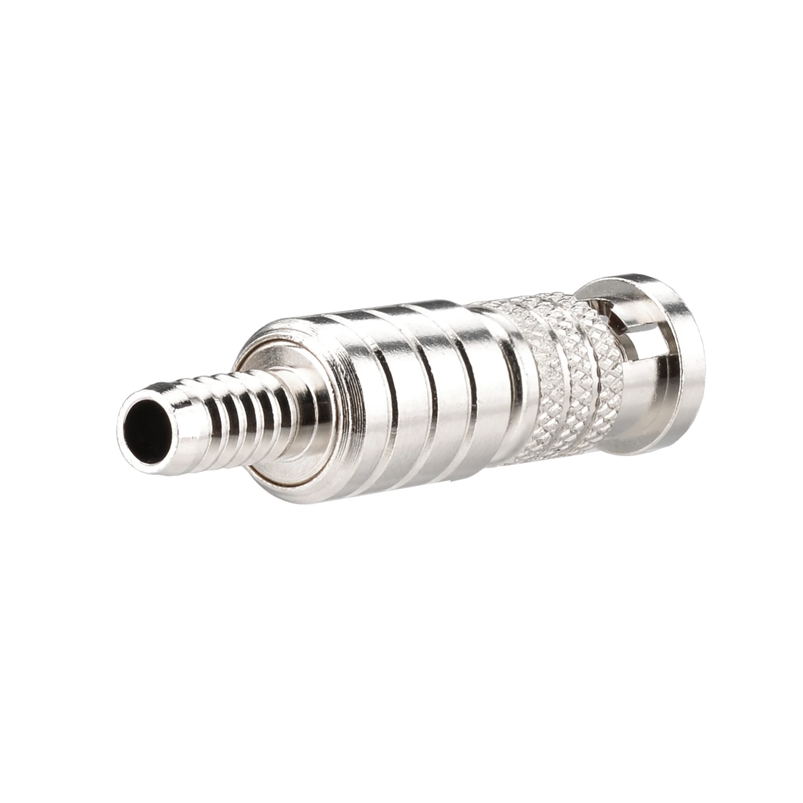 75ohm HD BNC Straight Crimp Plug RF Coaxial Connectors for Audio Video