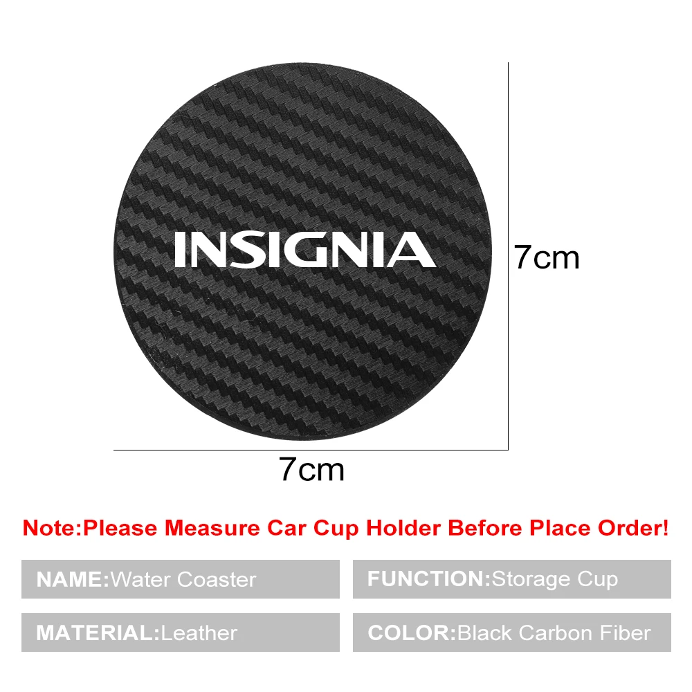 Cup Holder Coasters Car Non Slip Mat Non Slip Mat Cup Holder Inserts Car Coaster Pads Cup Holder Insert For Opel Insignia 2PCS Car Cup Slot Non-Slip Mat Pad