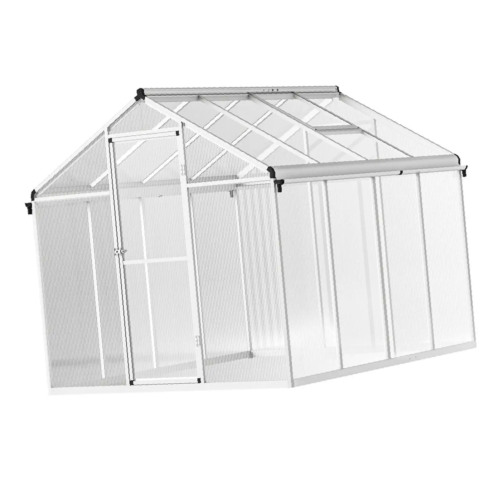 Large Garden Greenhouse Aluminium Frame Double Layer Panels Plant Shelter Complete Kit for Outdoor Use Large Garden Greenhouse Aluminium Frame Double Layer Panels Plant Shelter Complete Kit for Outdoor Use