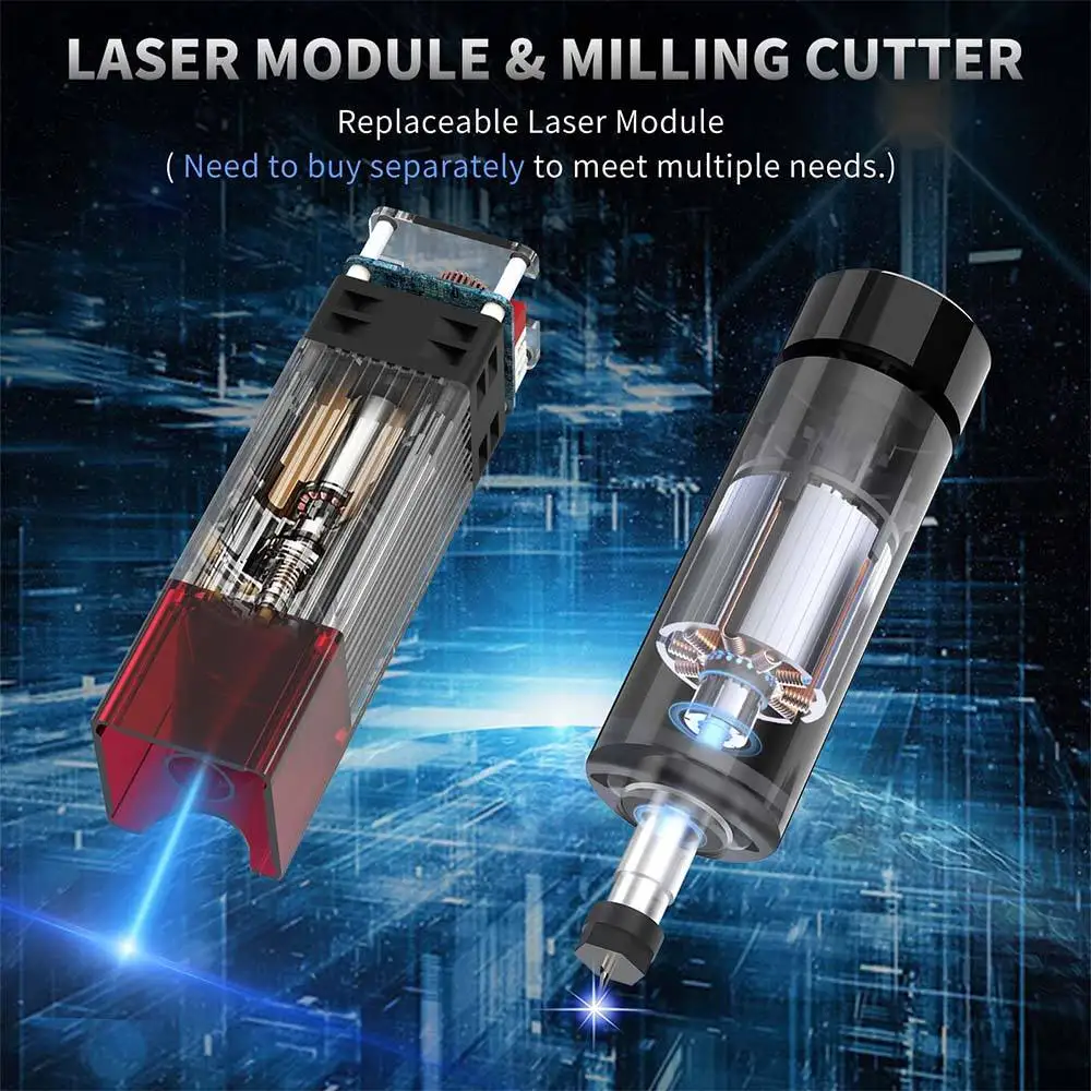 Yofuly CNC wood router machine 3020 Plus 500w Spindle Metal Cutting Milling Machine GRBL laser engraving machine DIY cnc engraving machine parts wood carving tools Stainless Steel MDF
