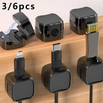 การแก้ไขคลิปการจัดการสายเคเบิลแนวทาง Wire Arrangement Organizer Fixations กล่องเก็บแม่เหล็กคลิปปรับ Clamp Cord 1