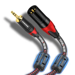 Premium 3.5mm to XLR Stereo Audio Adapter Cable - 3m (3.5 to XLR - M)