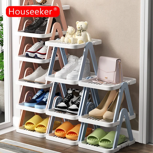 Multi-Layer Shoe Rack Storage Organizer Stackable Shoe Rack Space Saving Cabinet  Shoes Organizer Small Shoe Rack Storage Rack - AliExpress