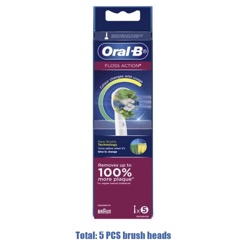 Oral−B EB60-4EL WHITE Oral-B Electric Toothbrush Replacement Brush Heads Refill