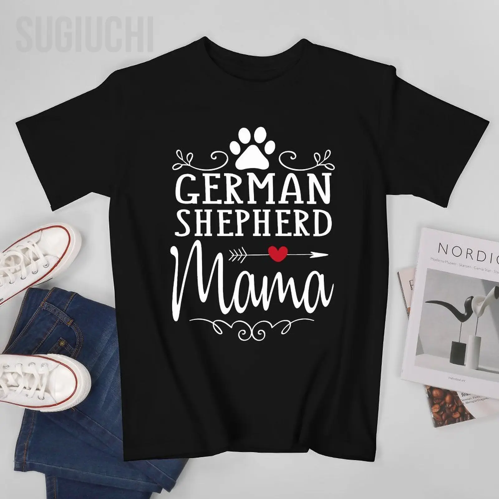 

Men German Shepherd Mama - German Shepherd Lover Gift Tshirt Tees O-neck T Shirts Women Boys 100% Cotton Short T-Shirt Unisex