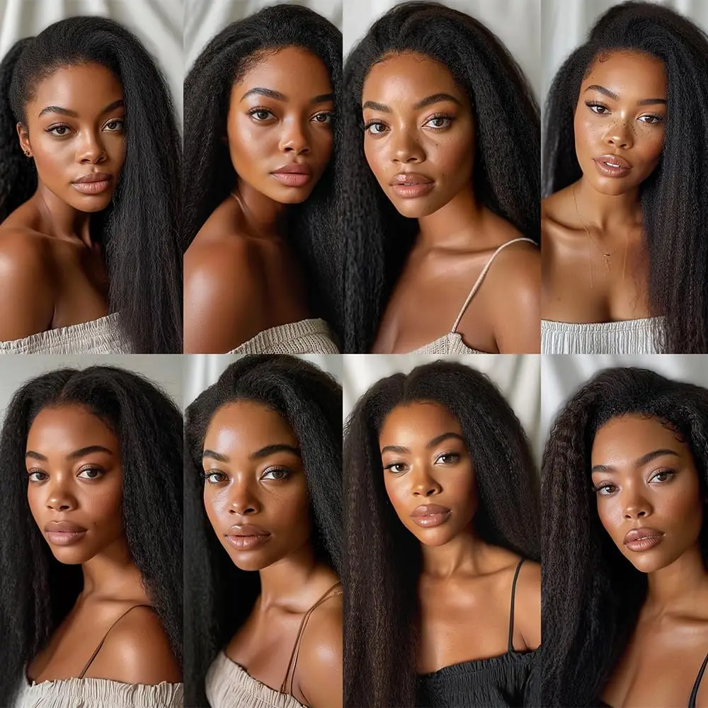 New Yaki Straight I Tip Hair Extension Human Hair Extension Kinky Straight Natural Fusion Human Capsule Keratin