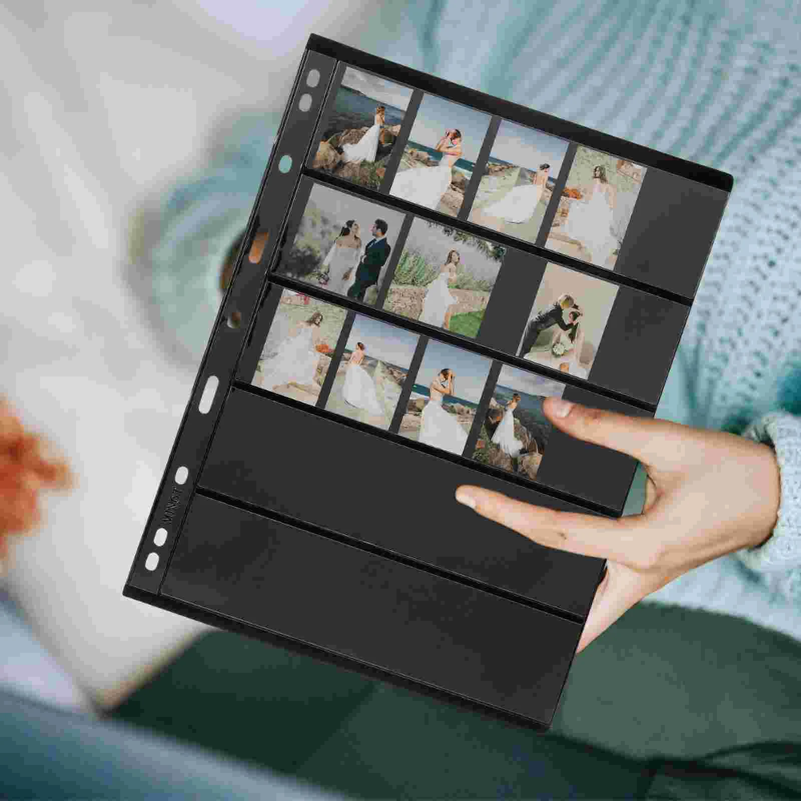 Pet Stamp Collecting Loose Leaf Transparent Postage Stamps Binder Small Album Photo Albums Gaming Cards Storage 10 Pcs