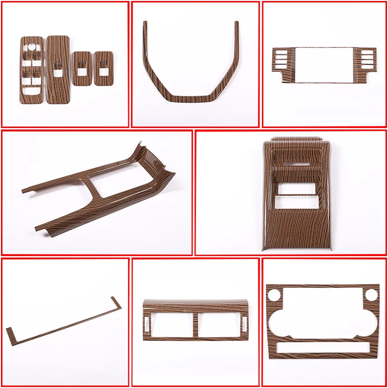 Sands Wood Grain Style Abs Plastic Car Interior Moulding Trim Kit Per Land Rover Discovery Sport 2015-2018 Accessori