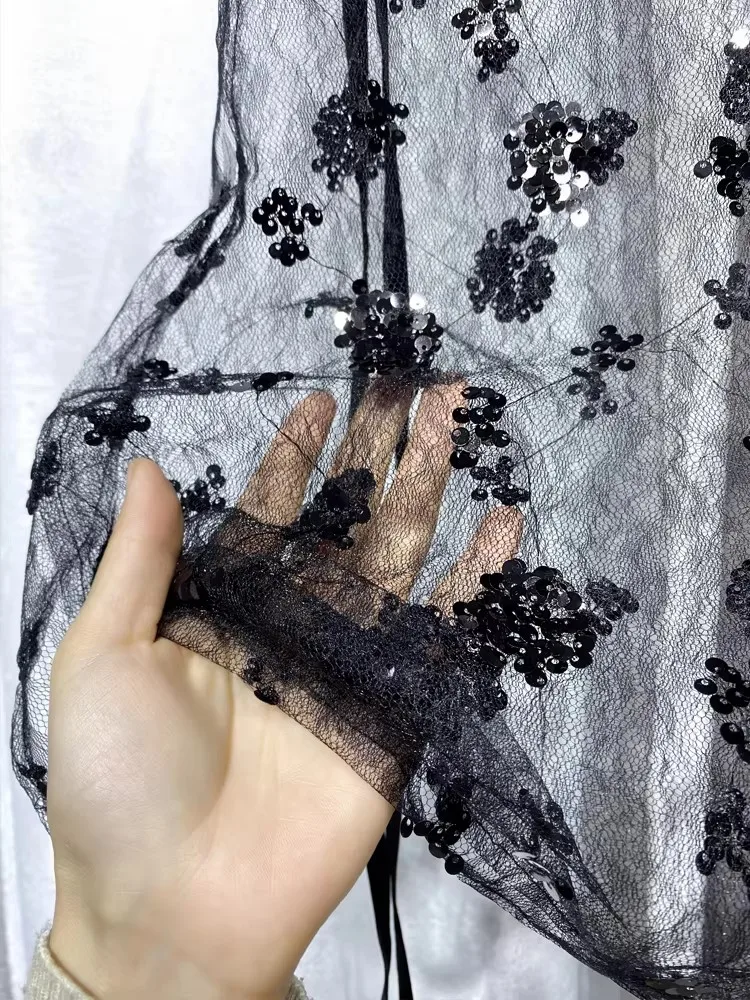 REDDACHiC 3-WAY Bustle Skirt Sequin Sarong Goth Irregular High Low Adjustable Low Rise Plaid Long Skirt Grunge Women Alt Clothes