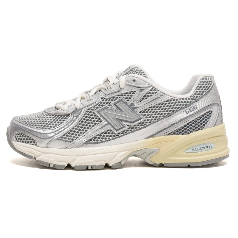 Newbalance (Newbalance) sapatos masculinos e femininos série 740 na moda retro casal tênis leve respirável baixo-topo tênis de corrida U740Ar2-D