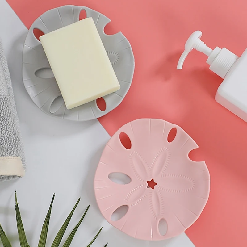 

Soap Box Lotus Leaf Shape Drain Box For Household Use Silicone For Draining Soap Tray Draining Soap Dish Bathroom Accessories