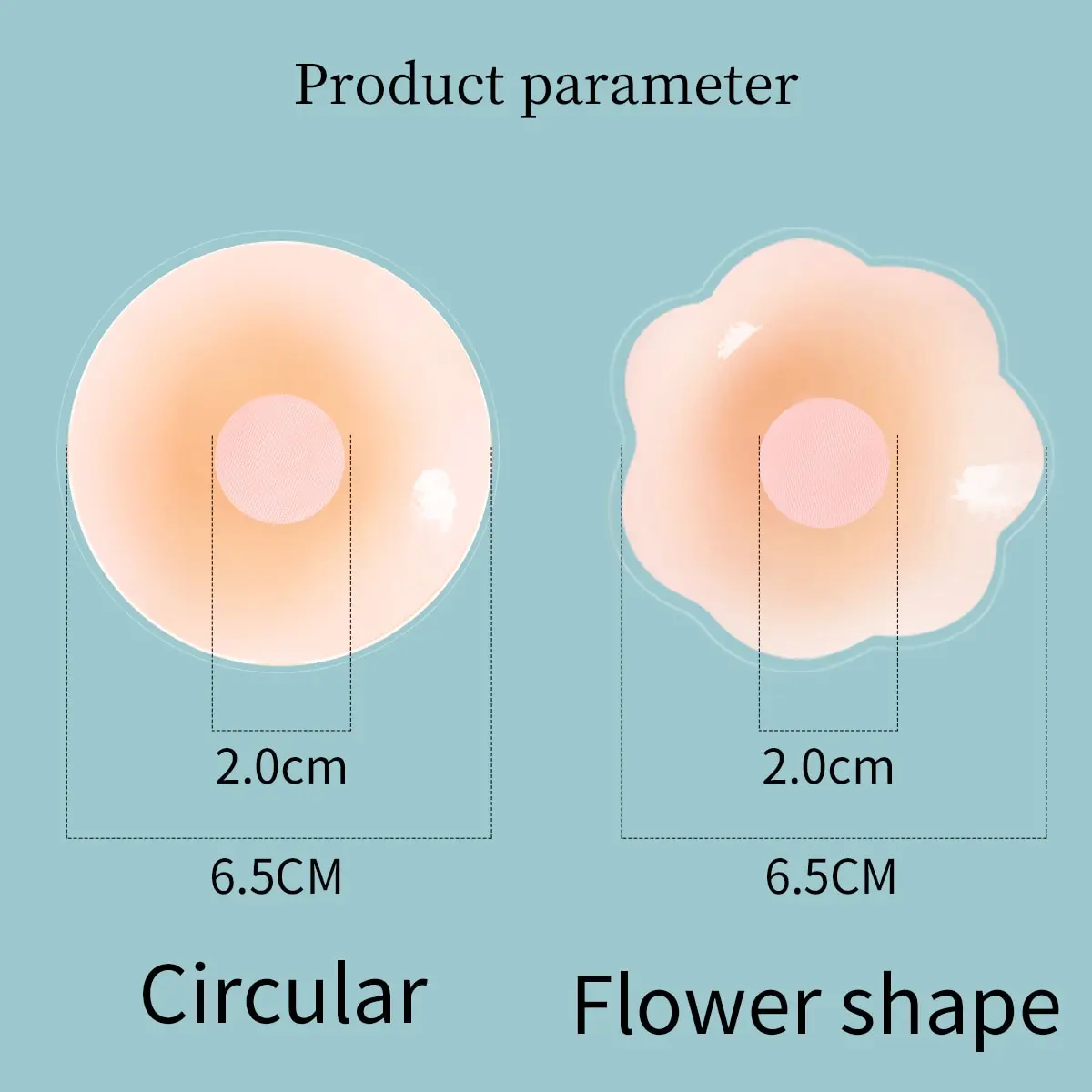 4 Pairs Silicone Breast Patches Anti Glare Underwear Sexy Breathable Invisible Breast Care Travel Box Packaging