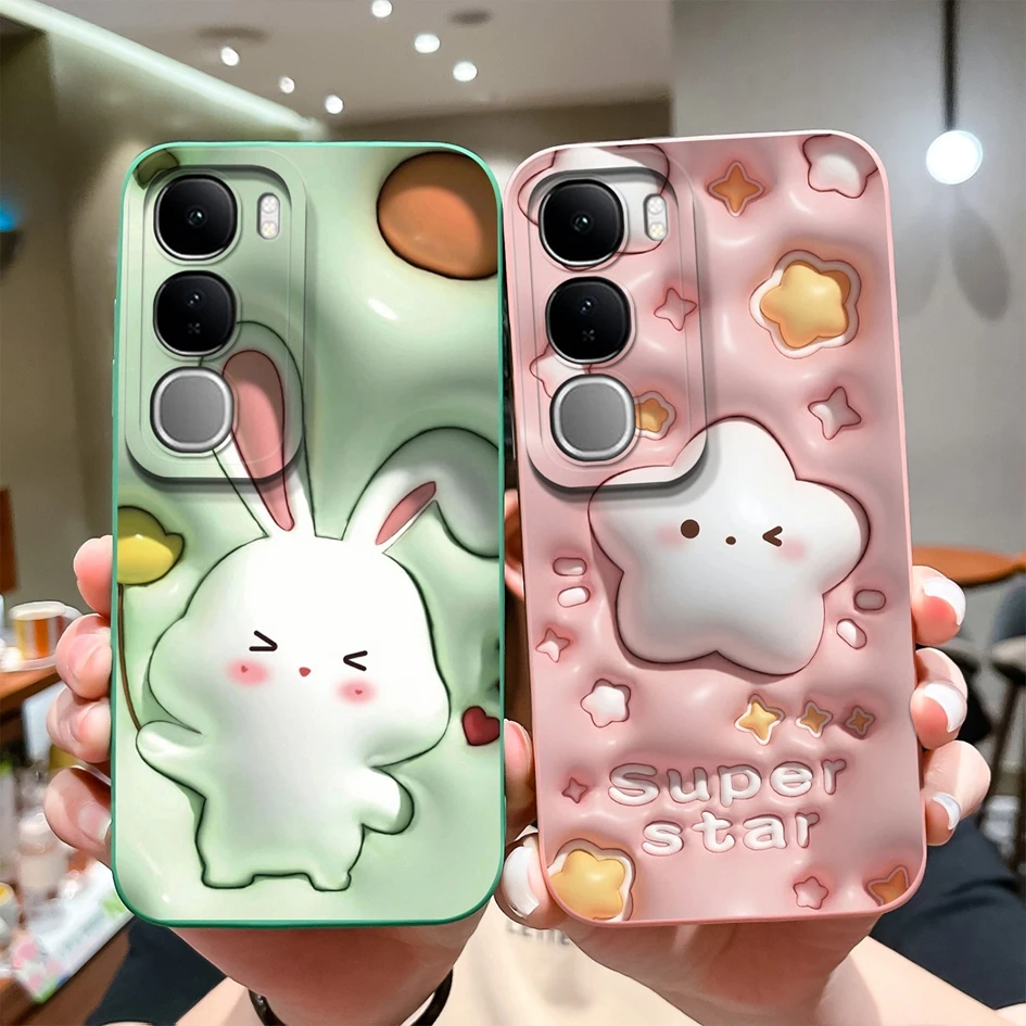 Colorful Floral Design Silicone Case with Lens Protection