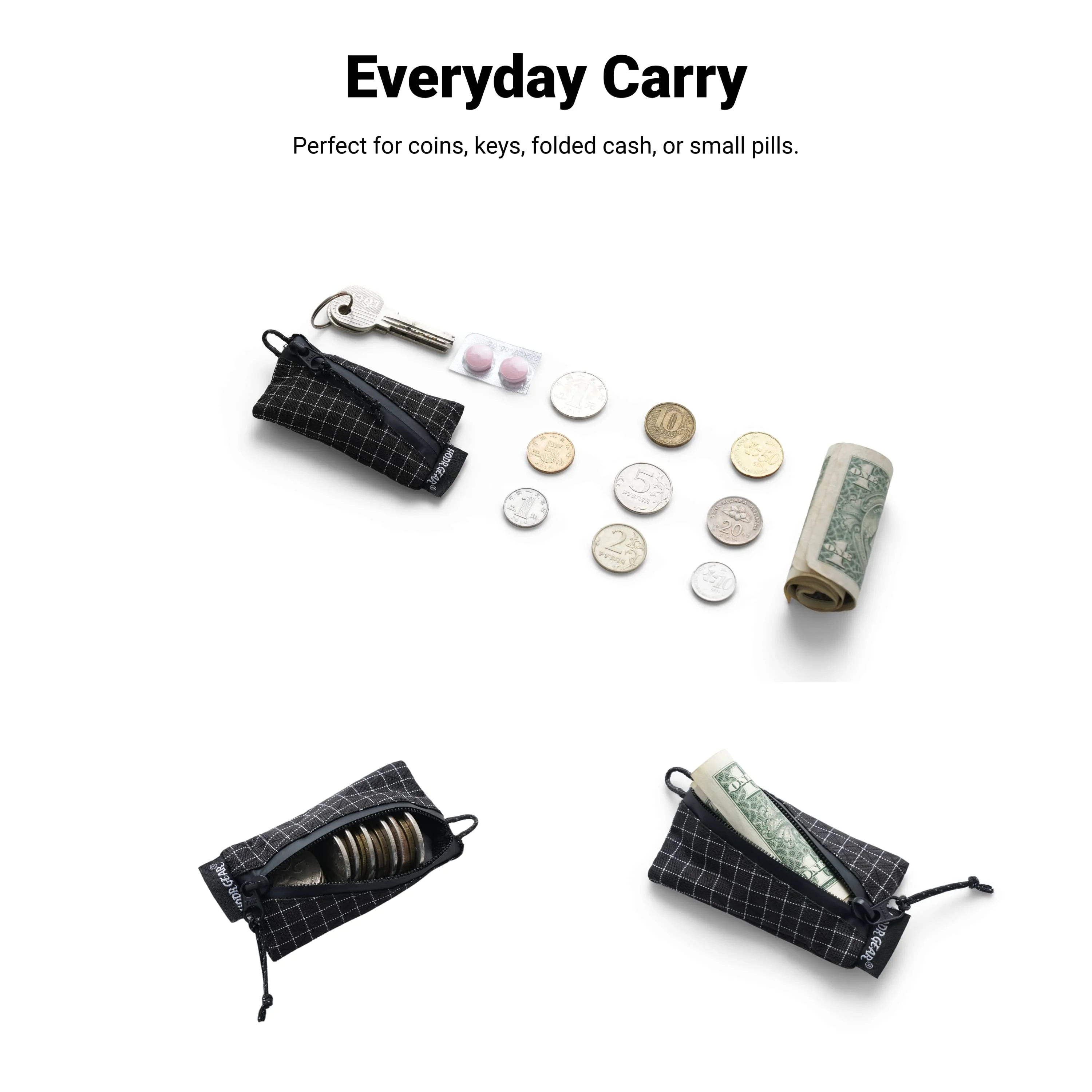 [HODR GEAR] Trail Coin Pouch Ultralight 5.8g UHMWPE Mini Upcycled thumbnail 8