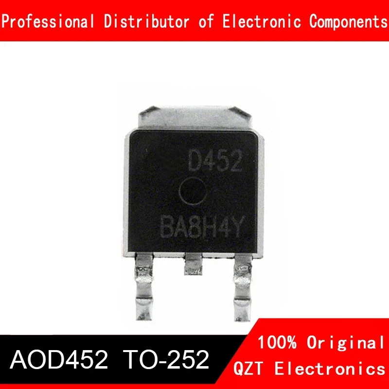 10pcs AOD452 TO252 D452 TO-252 D452A D425 AOD452A AOD452AL SOT new original