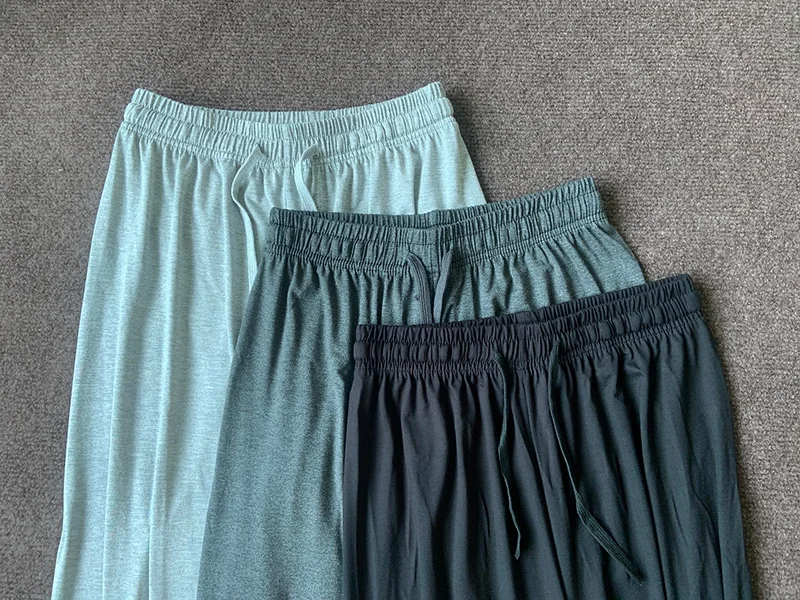 Women Spring Summer Thin Modal Wide Leg Pants Elastic Drawstring Stretch Drape Gray High Waist Casual Pants Dance Fitness Pants