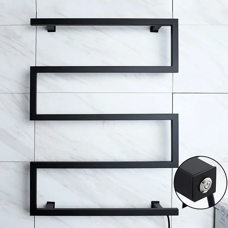 Bathroom Electric Bath Towel Heating Towel Shelf Rack Dryer Shelf Intelligent Heated 80CM*60CM electric towel rack