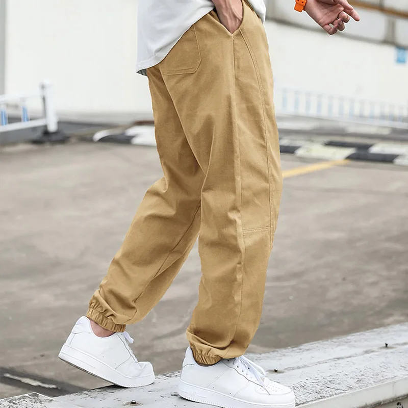 

Vintage Fashion Men Pants Business Casual Cargo Pants Men Minimalist Streetwear Spring Autumn Men Clothing Comfortable Loose