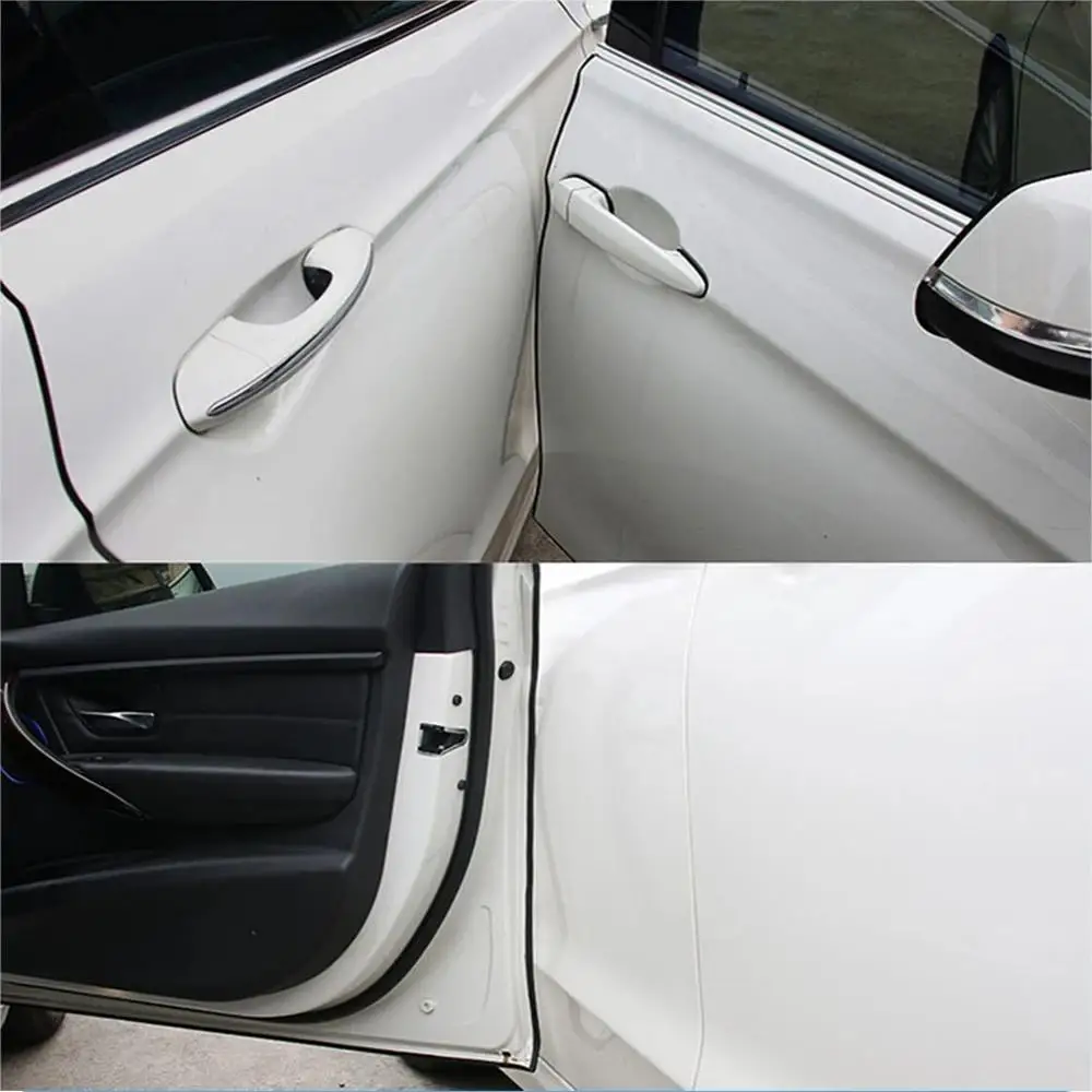2M/5M Car Door Protector Rubber Anti-Scratch Seal Protector Car Door Soundproof And Guard Strip Bottom Anti-collision Strip car door edge guards car door protector car door seal strip car door anti collision strip car door edge protector car door rubber protector