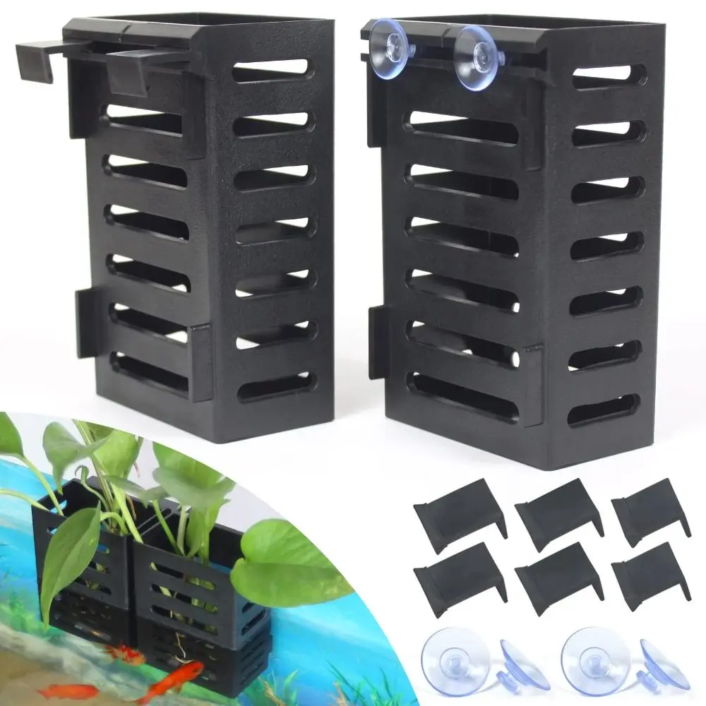 Durable Plant Hydroculture Rack Aquarium Plant Holder Landscaping Basin Cute Fish Tank Cup Floating Aquarium Decoration