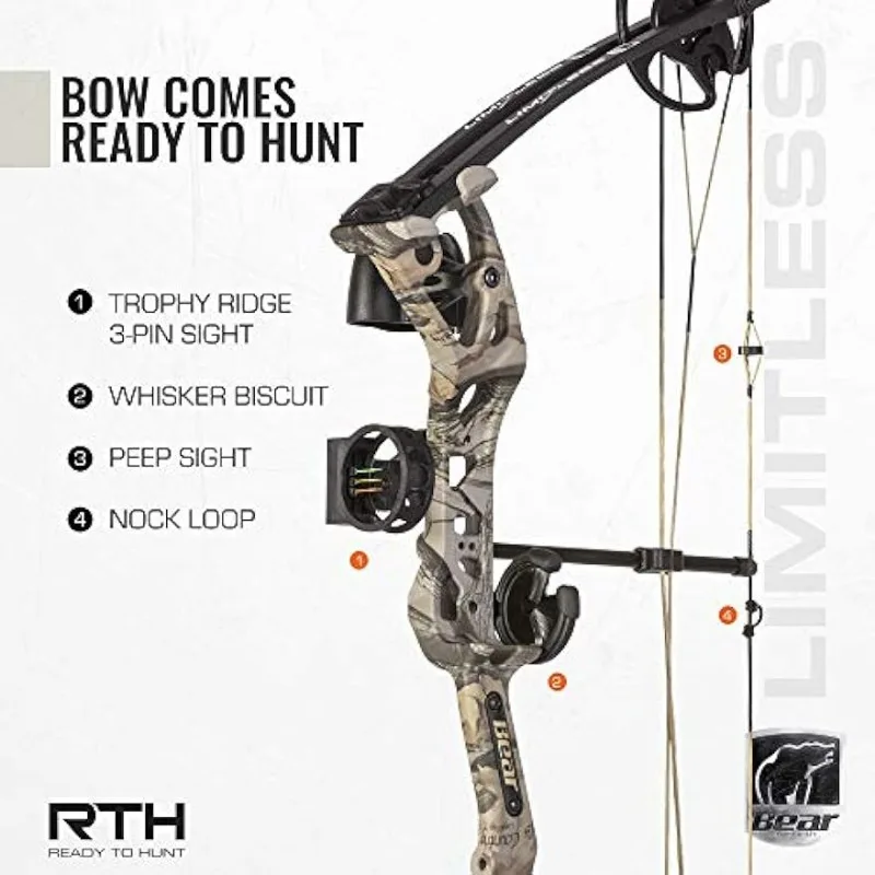 Bear Archery Limitless Dual Cam Compound Bow Natures Activities