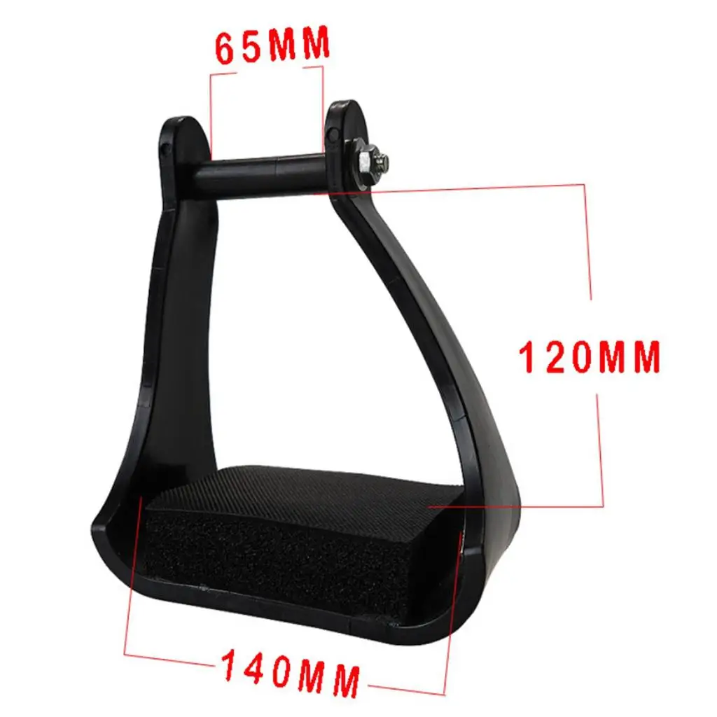 Pair Horse Stirrups Anti-slip Riding Saddle-Mounted Western Equipment