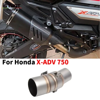 Slip For Honda X-ADV 750 X ADV750 XADV 750 Motorcycle Exhaust Espace Moto Full System Mid Pipe Connect 50.8MM Exhaust Muffler