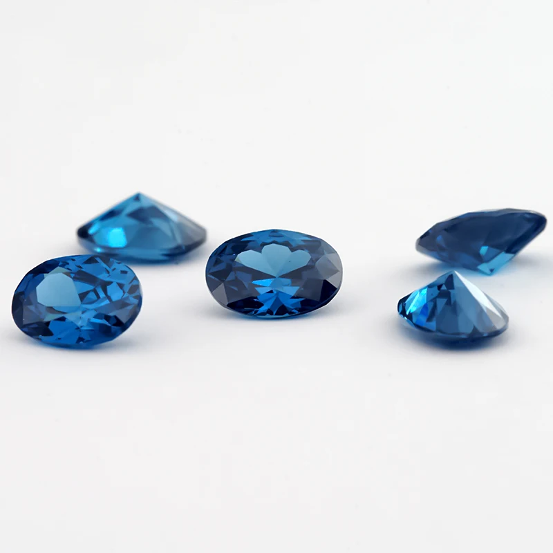 Größe 2x3mm-10x14mm AAAAA Ovaler CZ-Stein in Meerblau, Grün, Kaffeebraun, Rhodolit, Tansanit-Farbe, Synthetischer Kubischer Zirkonia, Loser Zirkon – Detail 13
