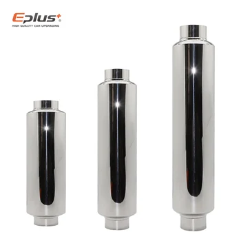 EPLUS รถระบบไอเสียท่อไอเสียท่อกลาง Universal Silver คุณภาพสูงสแตนเลสขนาด O.D 51 มม.57 มม.63 มม.70 มม.76 มม. 1