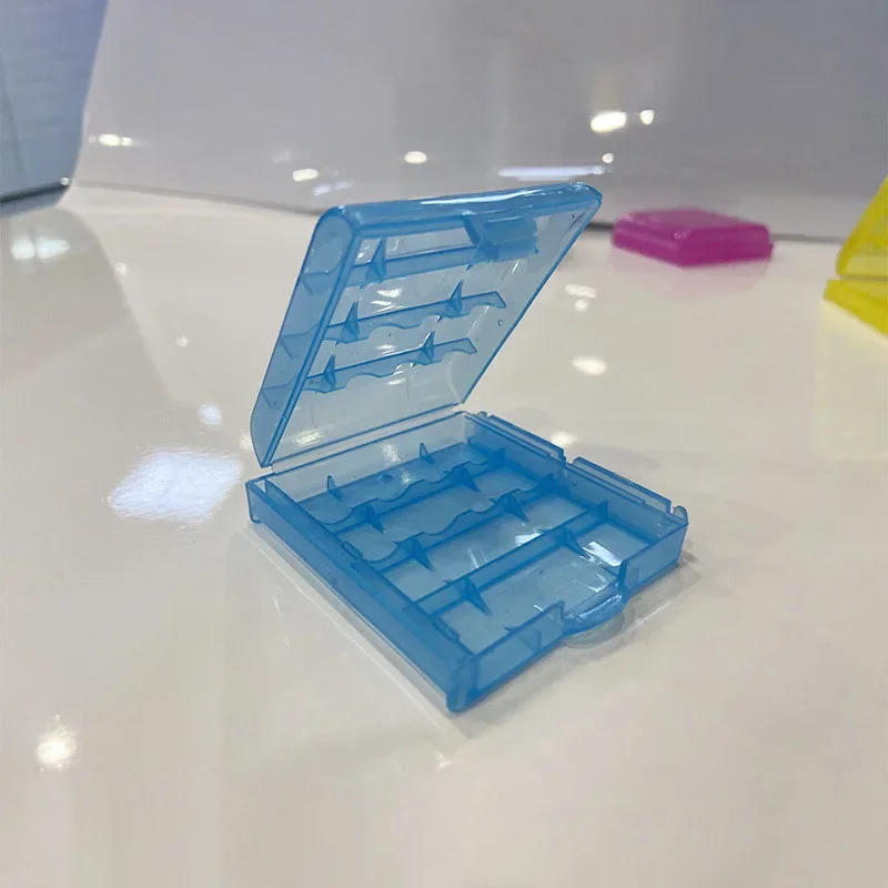 Clear Plastic Battery Storage Box - 5 Pack