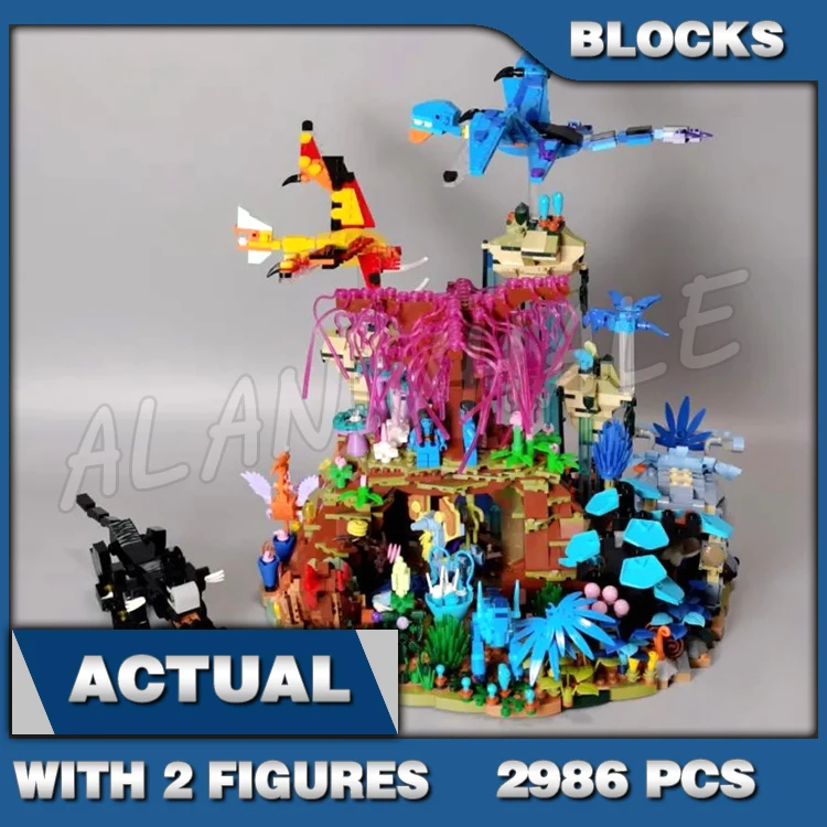 

2986 шт. идеи MOC Аватар дерево Душ освещенный мир Пандоры 3005 Набор строительных блоков совместимый детский кирпич