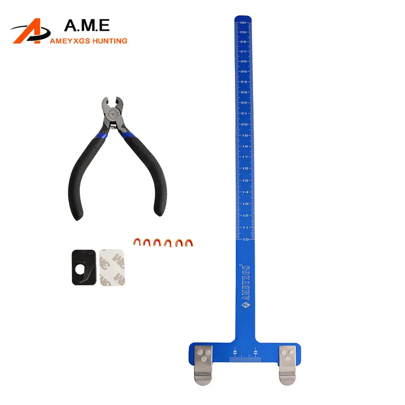 

4Colors Recurve Bow Debug Set Precise Scale T Ruler Copper Buckle Pliers Arrow Rest For Archery Hunting Archery Aids Accessories