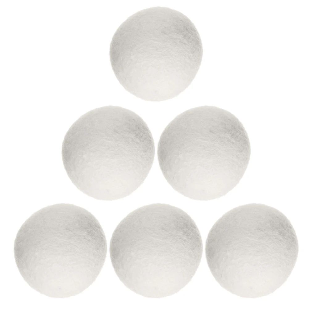 10pcs Laundry Steamy Dryer Ball Wrinkle Releasing Laundry Balls Reusable No Foam Natural Fabric Softener Deodorization for Dryer