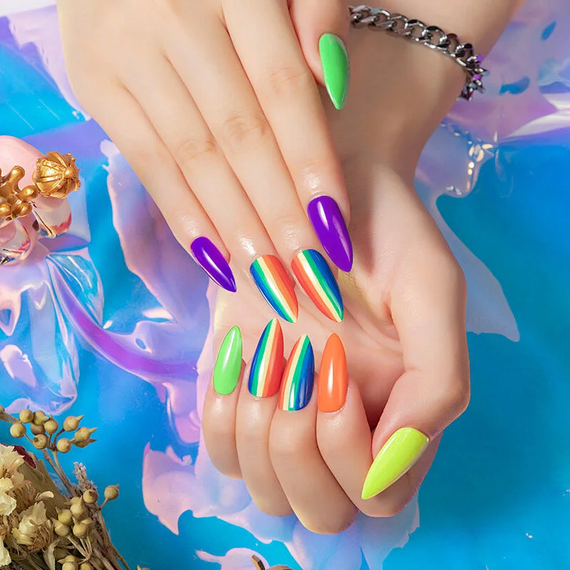 VENALISA 7,5 ml Nagelgel-Nagellack, ultrahell, für den Sommer, Neonfarbe, semi-permanent, Soak Off UV-LED-Fluoreszenz-Gel-Nagellack – Detail 11