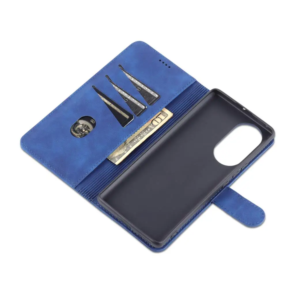 Premium PU Leather Flip Cover Fitted Case - High Quality Protective Phone Holster by AZNS