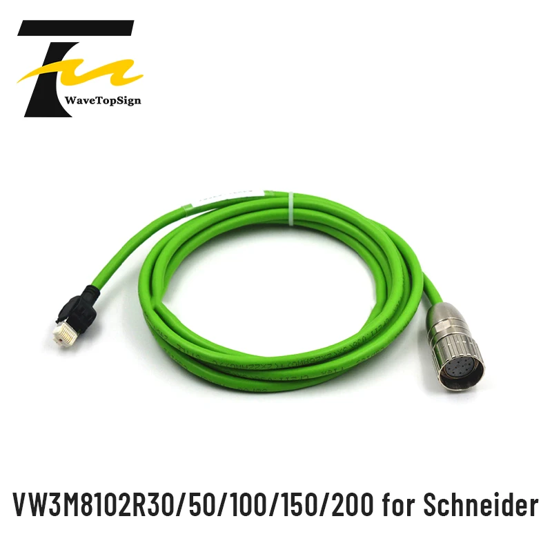 

WaveTopSign Servo Motor Encoder Cable VW3M8102R30 VW3M8102R50 VW3M8102R100 VW3M8102R150 VW3M8102R200 for Schneider BMH Series